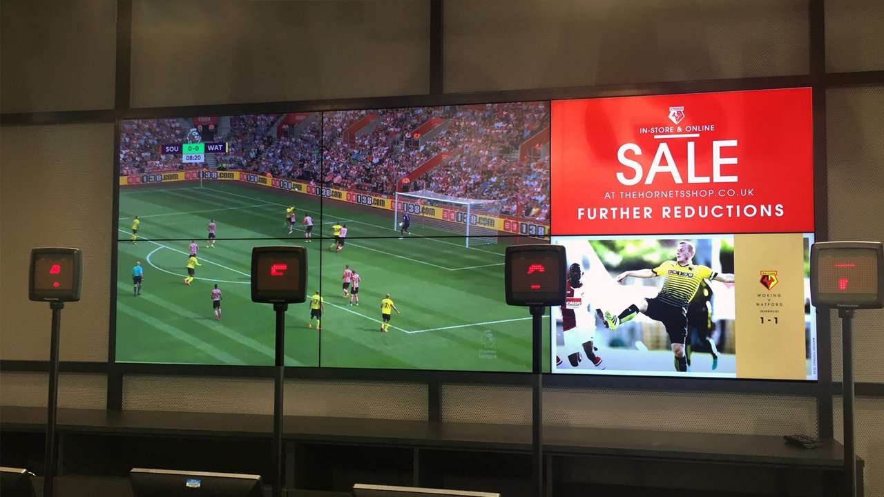 video wall for retail