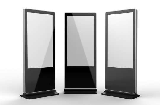 Multi touch screen kiosks